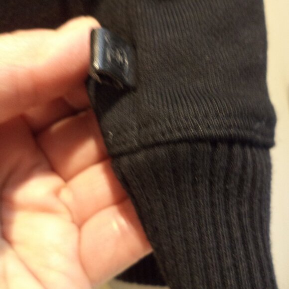 Ralph Lauren Sweatshirt Zip Vest Hooded Sleeveless ~ Black ~ Size: Large - Picture 8 of 9